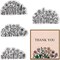 4 PCS Flowers Background Clear Stamps for Card Making, Daisy Flowers Rubber Stamps Florial Scenery Transparent Stamp Seal for Crafting DIY Scrapbooking Photo Album Decorations